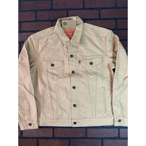 Levi's Light Beige Denim Jacket ~New with Tags M,XL~ - Picture 1 of 8